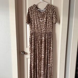 Leopard Print Maxi Dress